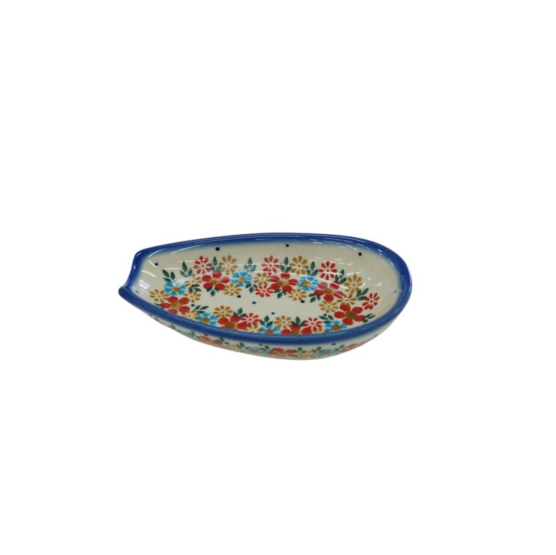 Ceramiczna podstawka na łyżkę Ceramika Bolesławiec