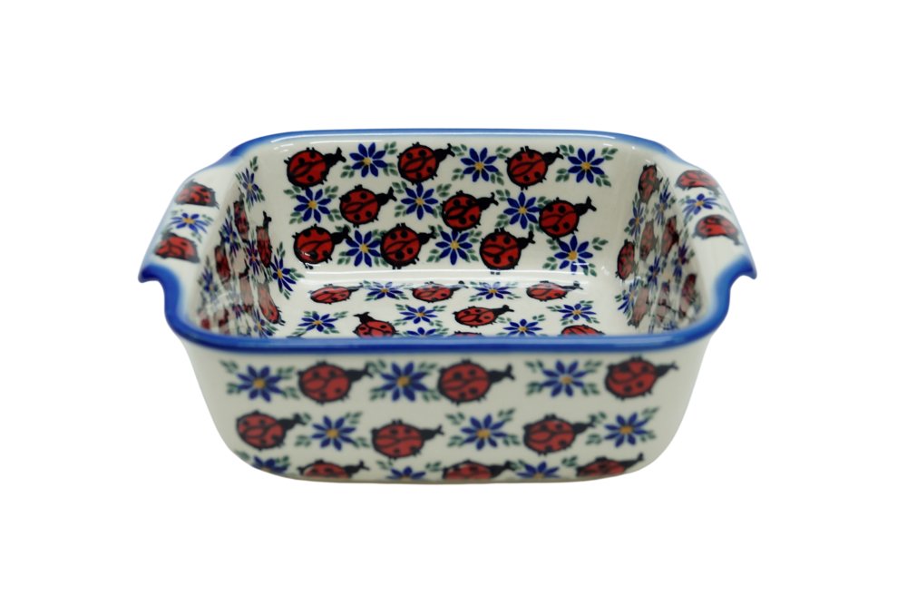Ceramiczne naczynie kwadratowe małe Ceramika Bolesławiec