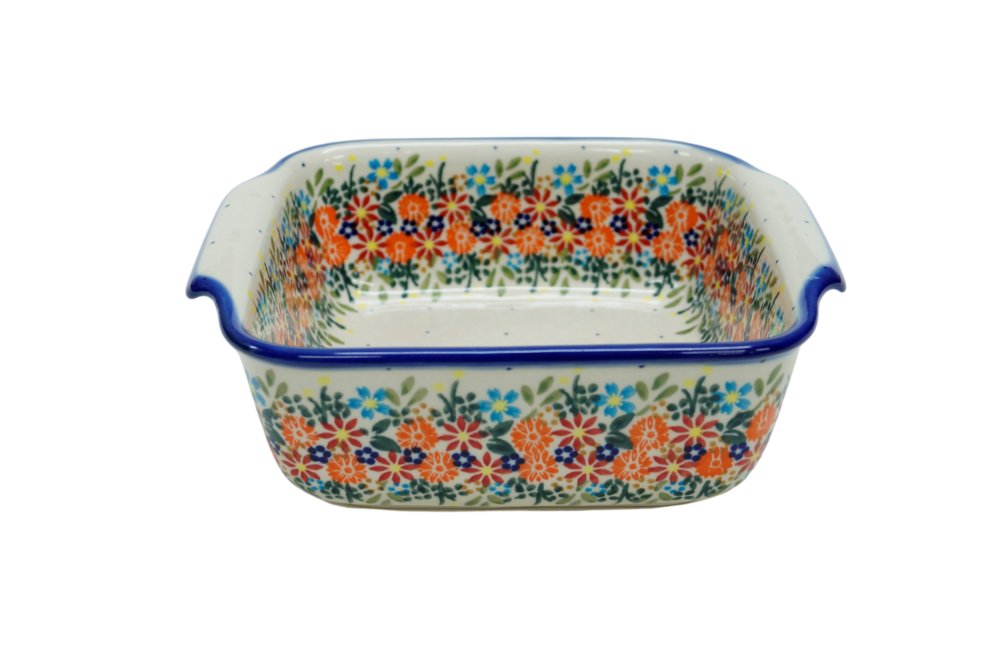 Ceramiczne naczynie kwadratowe małe Ceramika Bolesławiec