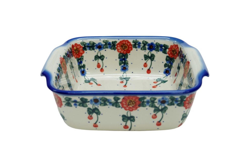 Ceramiczne naczynie kwadratowe małe Ceramika Bolesławiec