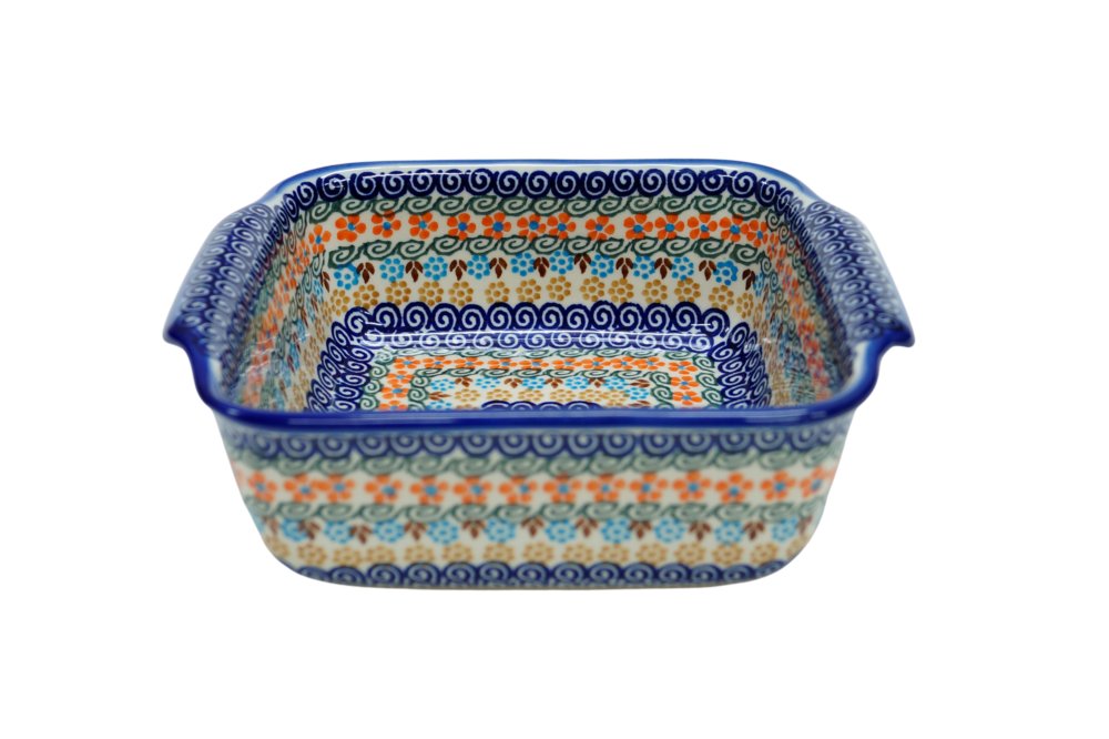 Ceramiczne naczynie kwadratowe małe Ceramika Bolesławiec