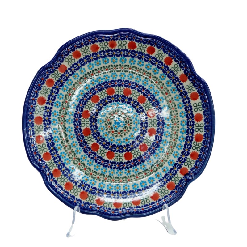 Ceramiczny talerz obiadowy 27,5 cm Ceramika Bolesławiec