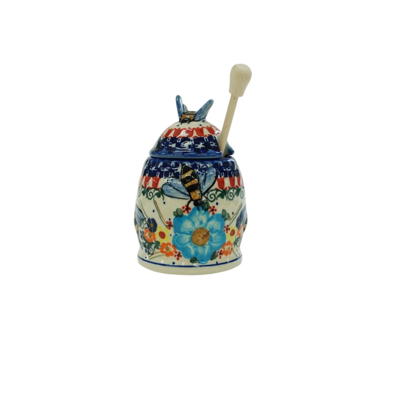 Ceramiczny pojemnik na miód Ceramika Bolesławiec