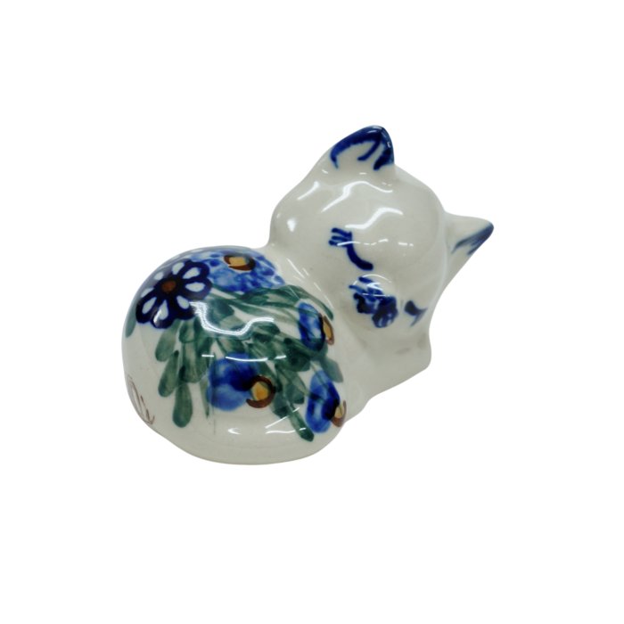 Ceramiczny kotek spioch Ceramika Bolesławiec