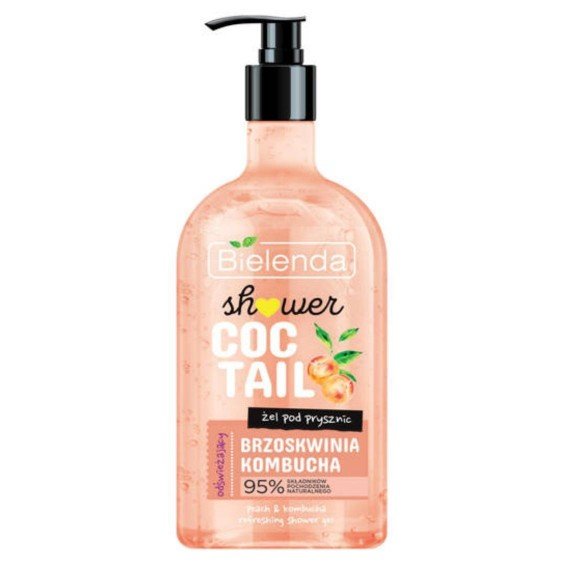 Bielenda Shower Coctail odświeżający żel pod prysznic brzoskwinia + kombucha 400 ml