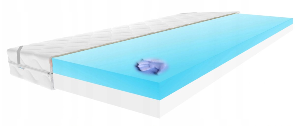 BestTopper – 90 x 200 cm materac nawierzchniowy o dwóch twardościach i grubości 8 cm