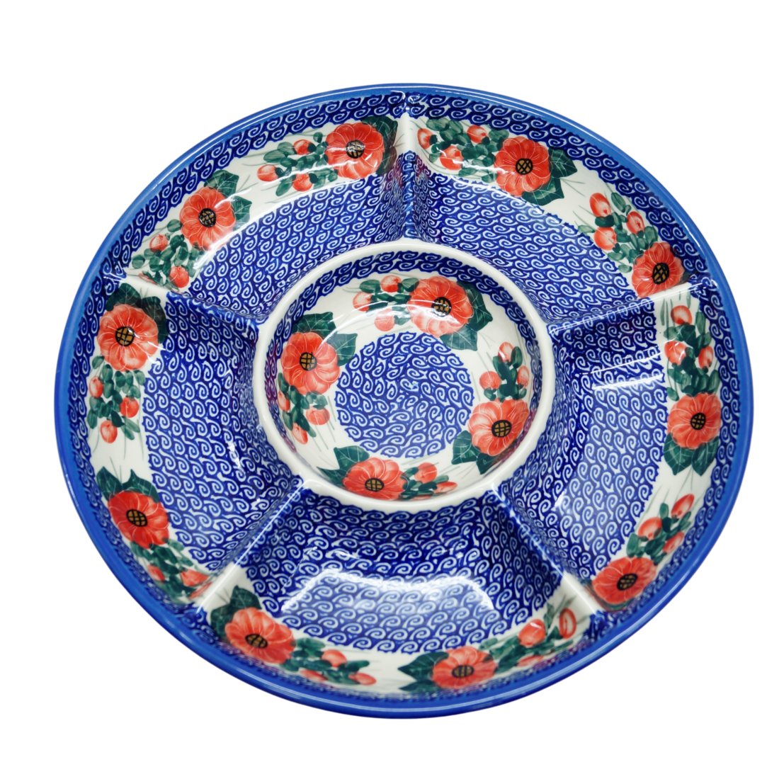 Ceramiczna półmisek dzielony Ceramika Bolesławiec