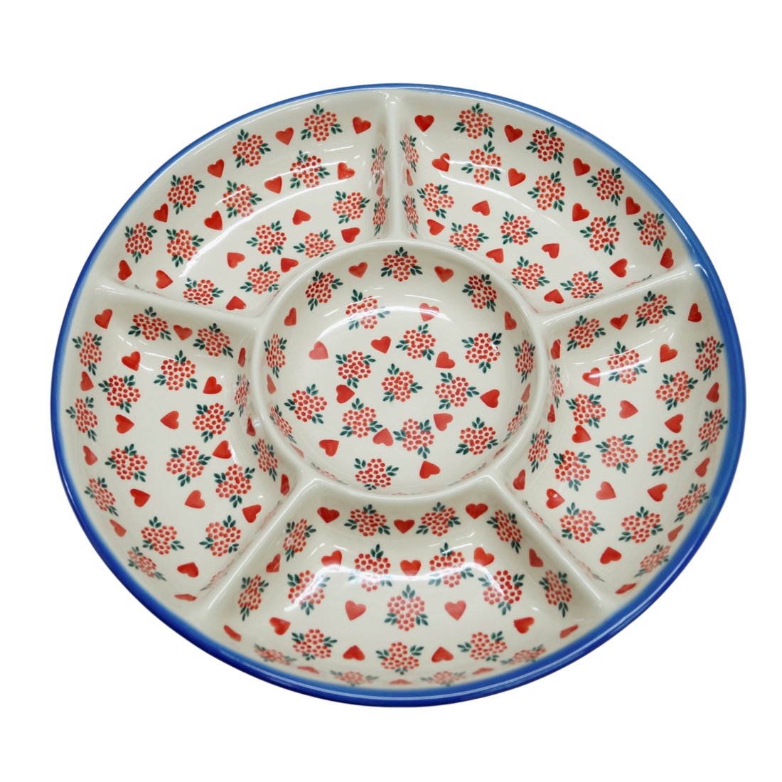 Ceramiczna półmisek dzielony Ceramika Bolesławiec