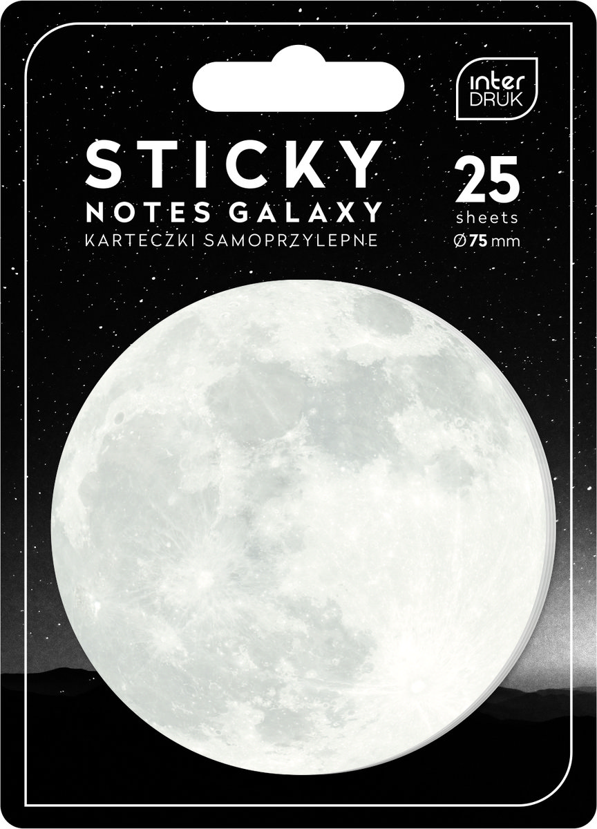 Notes samoprzylepny GALAXY Kosmos Planety 25 sztuk
