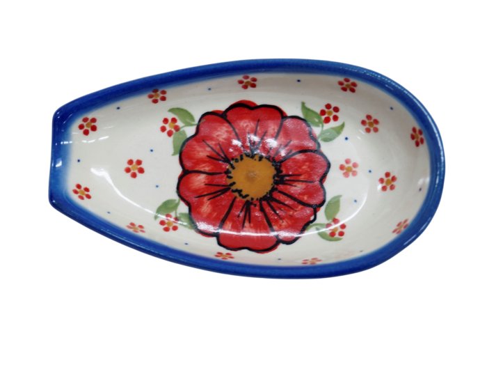 Ceramiczna podstawka na łyżkę Ceramika Bolesławiec