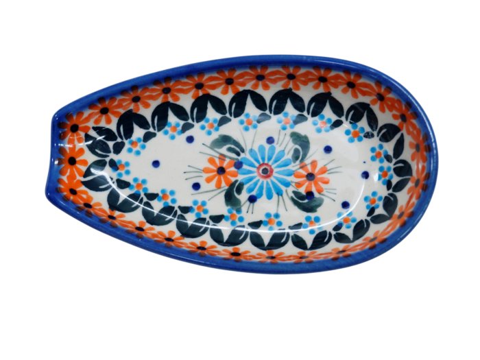 Ceramiczna podstawka na łyżkę Ceramika Bolesławiec
