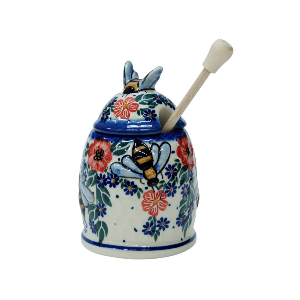 Ceramiczny pojemnik na miód Ceramika Bolesławiec
