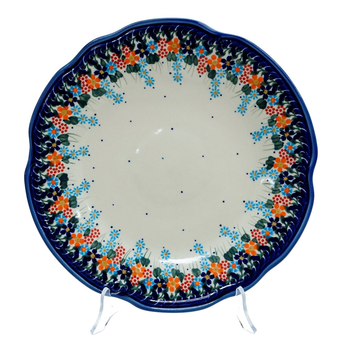 Ceramiczny talerz obiadowy 27,5 cm Ceramika Bolesławiec