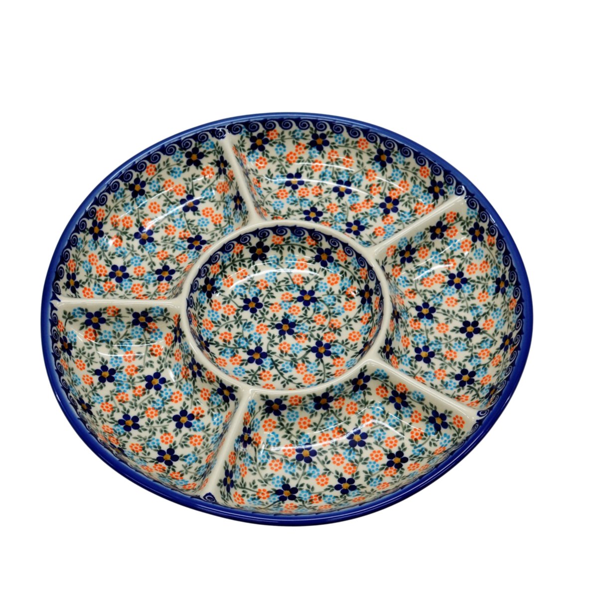 Ceramiczna półmisek dzielony Ceramika Bolesławiec
