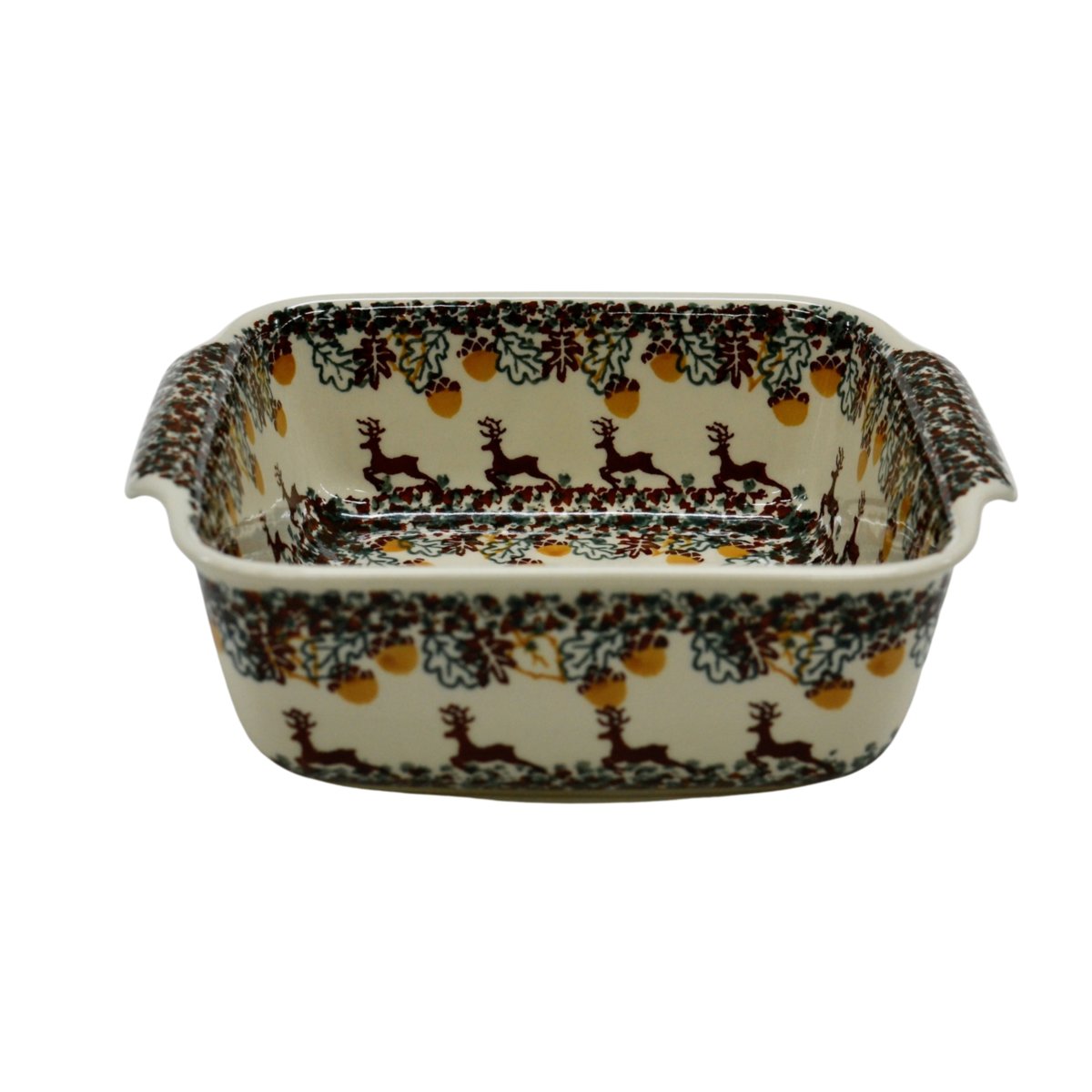 Ceramiczne naczynie kwadratowe małe Ceramika Bolesławiec