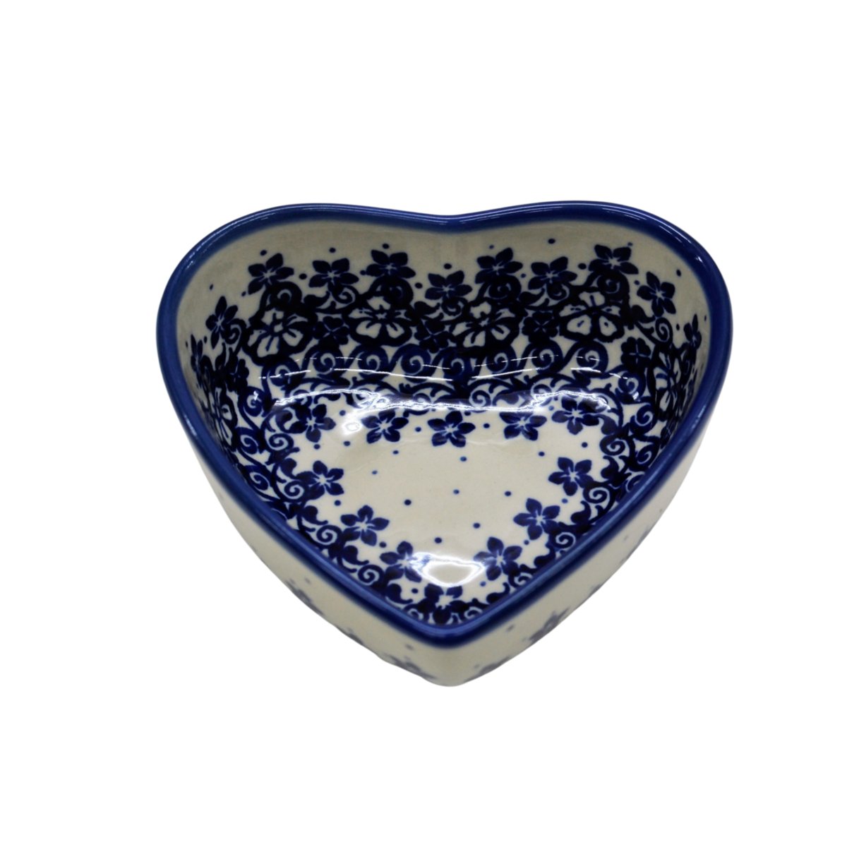 Ceramiczna miska serce mała Ceramika Bolesławiec