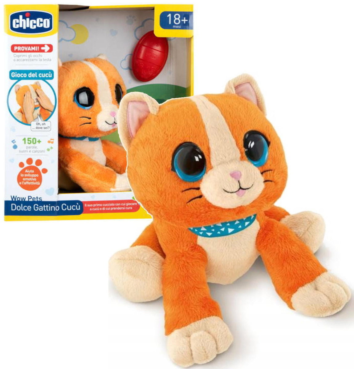 Chicco Maskotka Interaktywna Wow Pets Kotek A Kuku 18M+