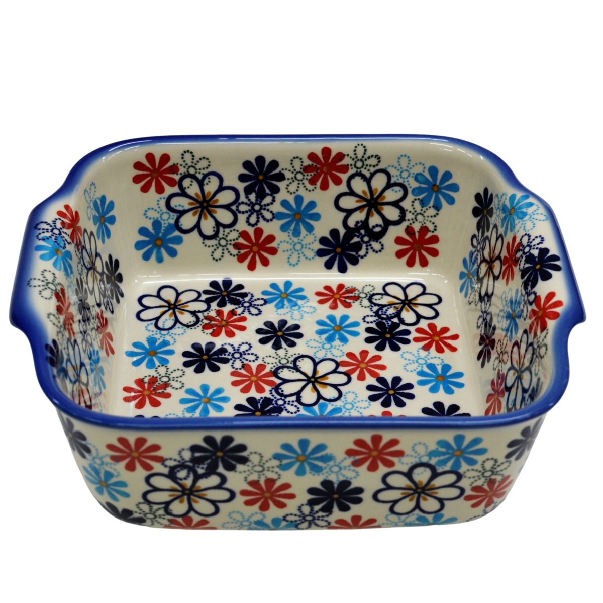 Ceramiczne naczynie kwadratowe duże Ceramika Bolesławiec