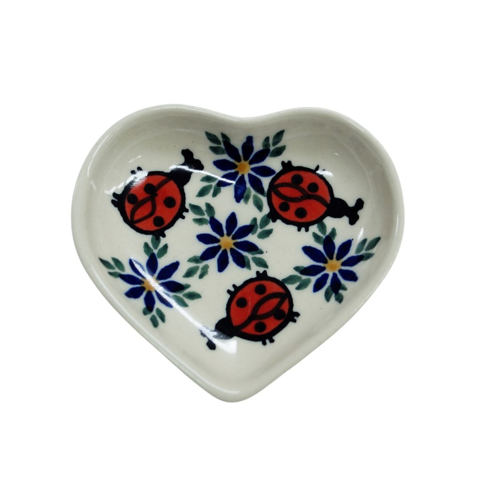 Ceramiczna podstawka serce Ceramika Bolesławiec