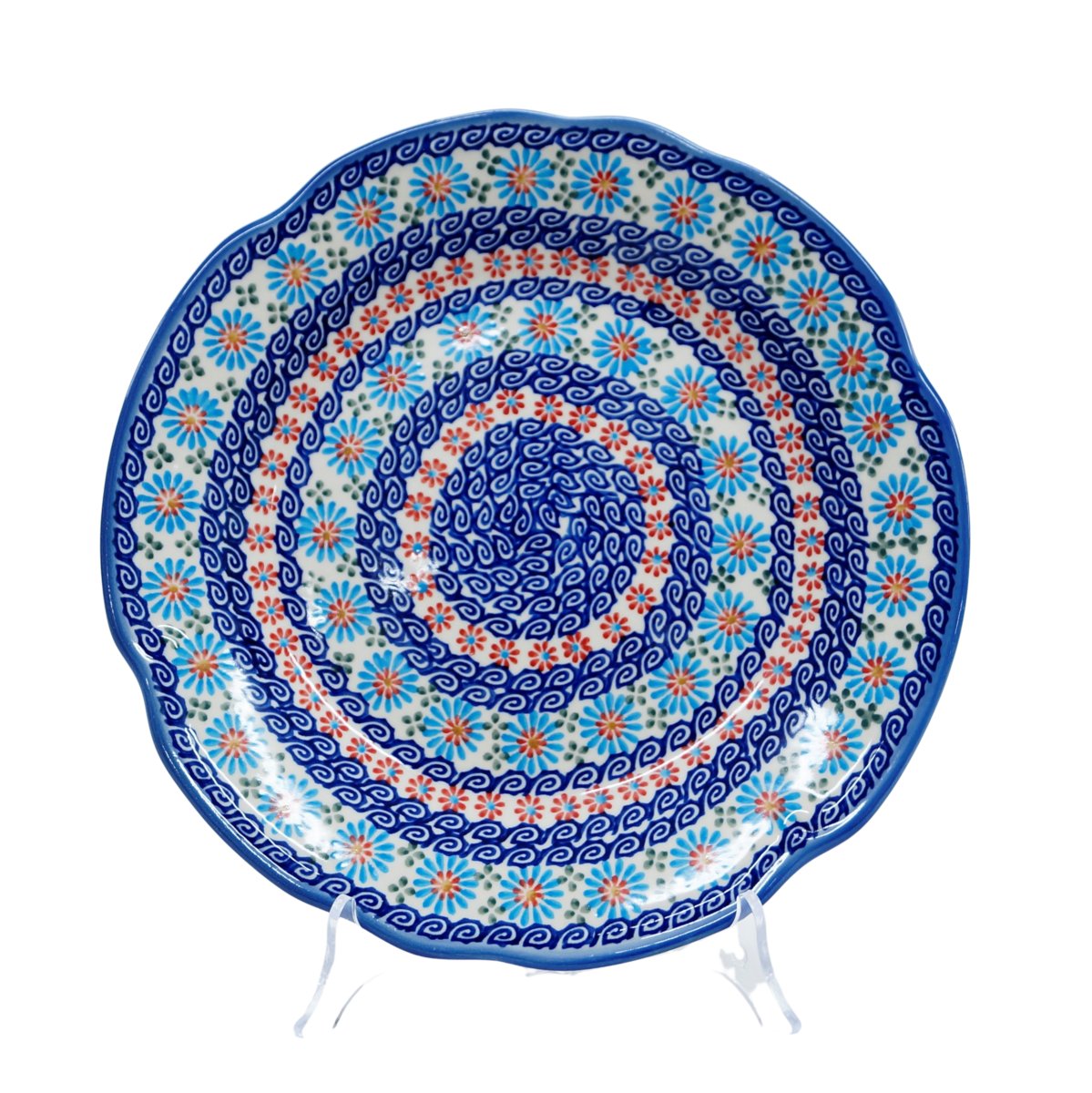 Ceramiczny talerz obiadowy 27,5 cm Ceramika Bolesławiec