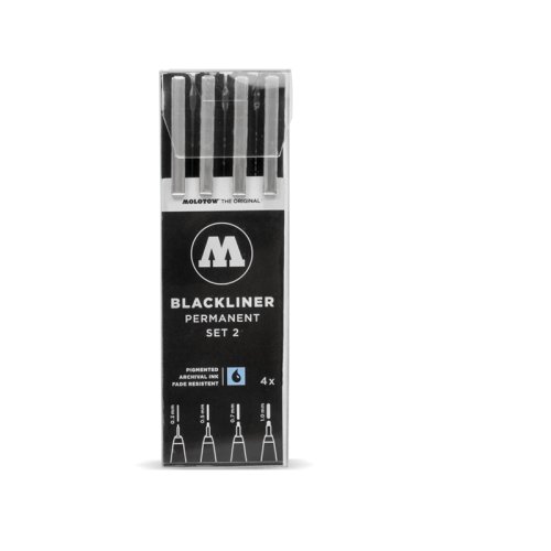 Molotow mołotow blackliner blackliner 4er etui Set II MO200487