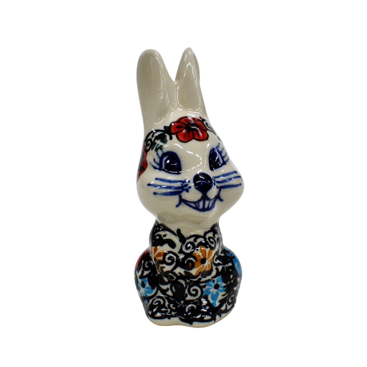 Ceramiczny zając wielkanocny Ceramika Bolesławiec