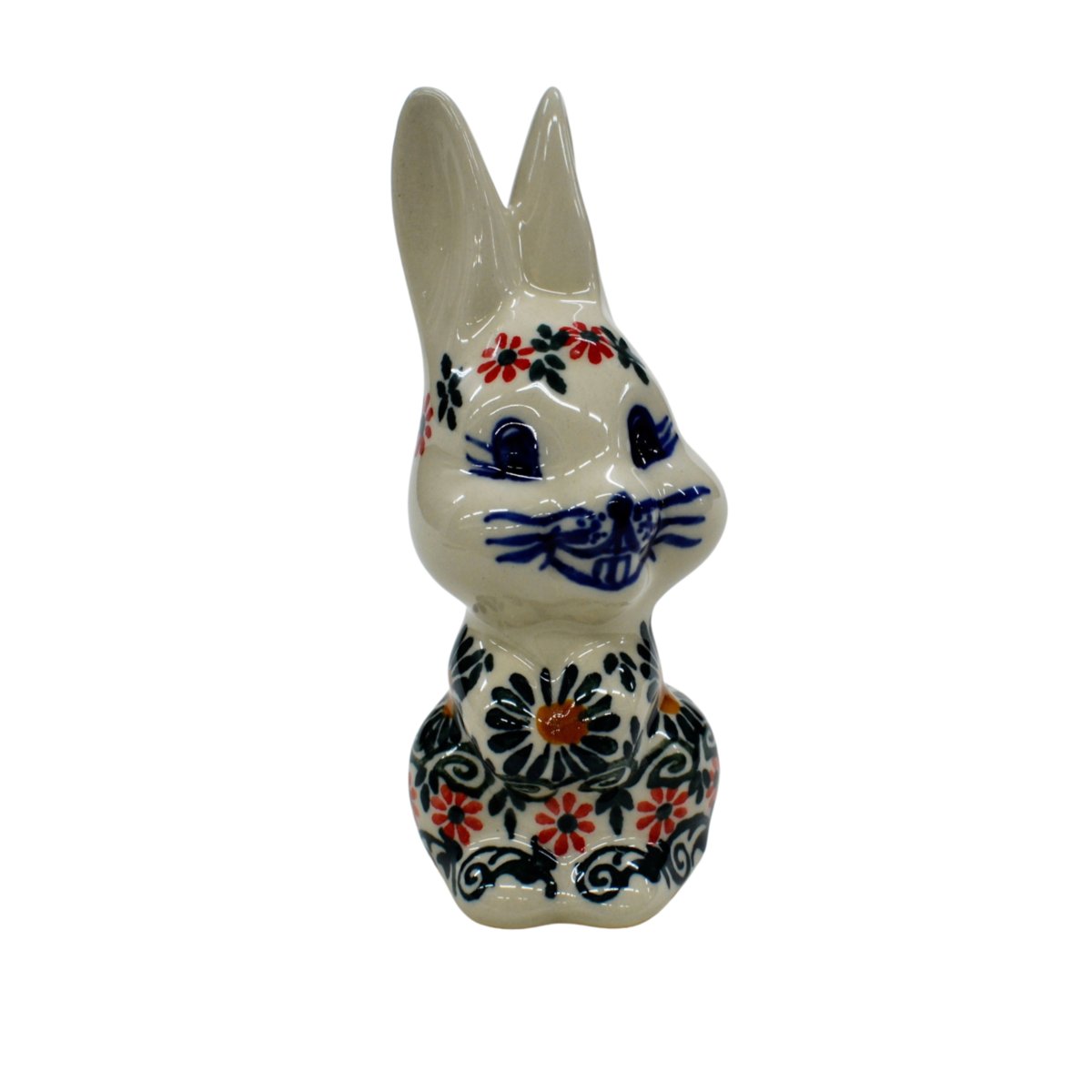 Ceramiczny zając wielkanocny Ceramika Bolesławiec