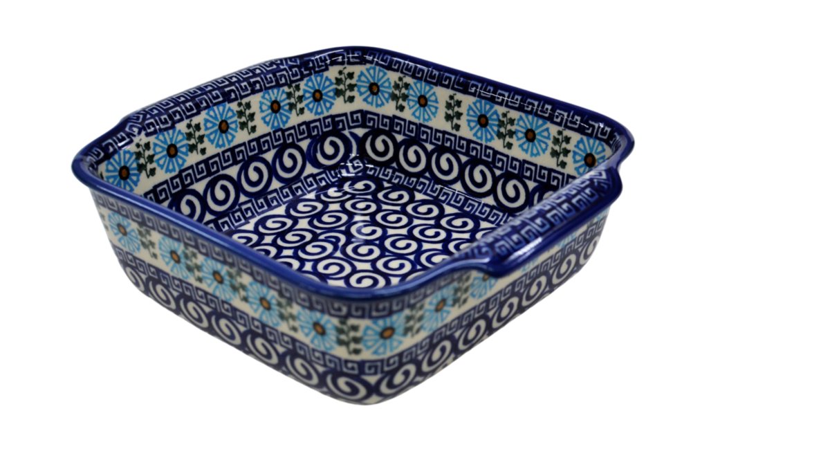 Ceramiczne naczynie kwadratowe małe Ceramika Bolesławiec