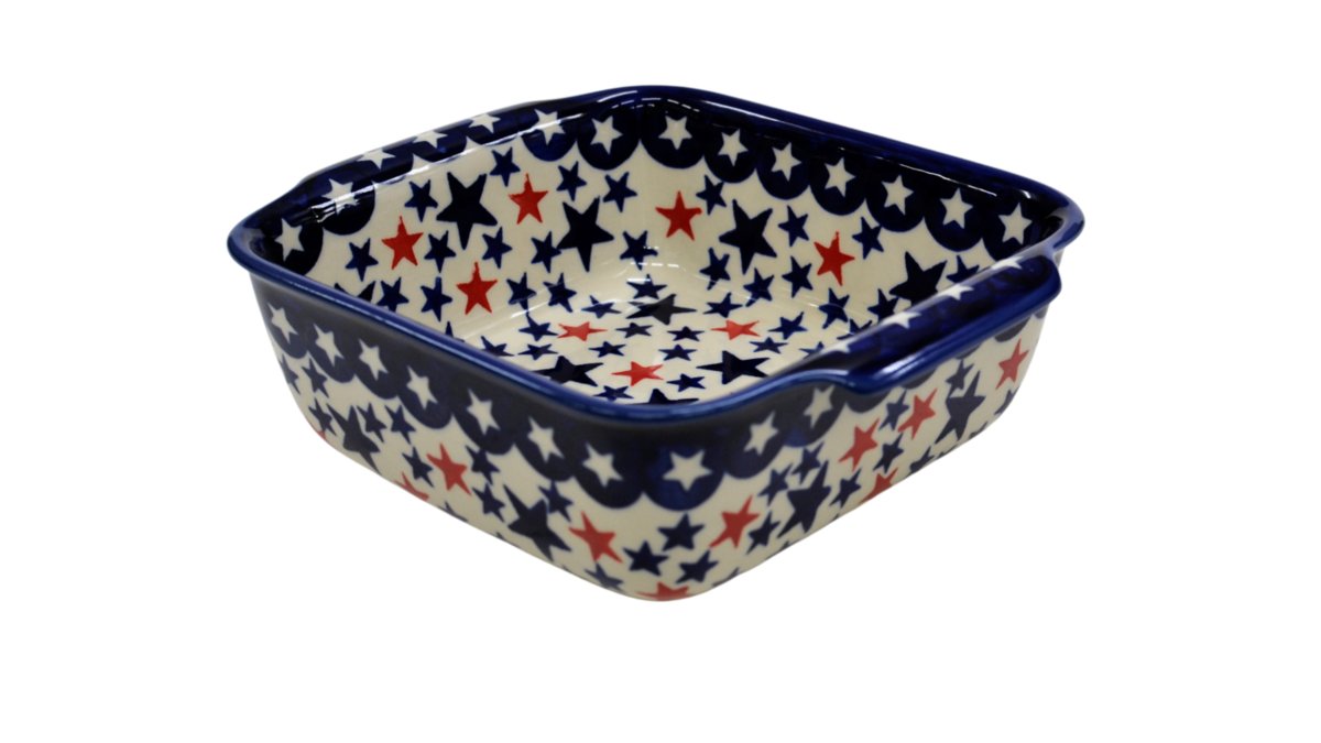 Ceramiczne naczynie kwadratowe małe Ceramika Bolesławiec