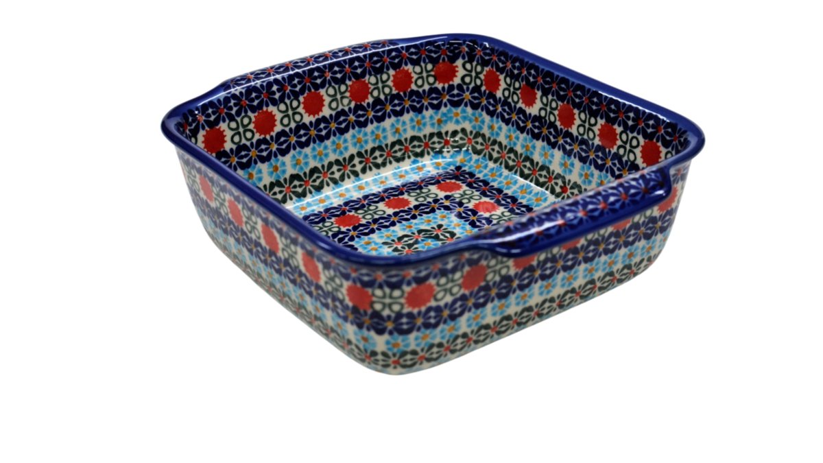Ceramiczne naczynie kwadratowe małe Ceramika Bolesławiec