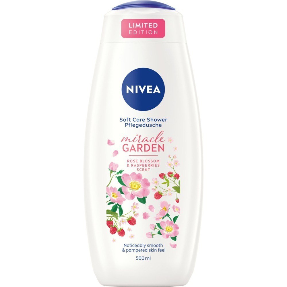 Nivea Miracle Garden Żel pod prysznic Rose Blossom & Raspberries 500ml