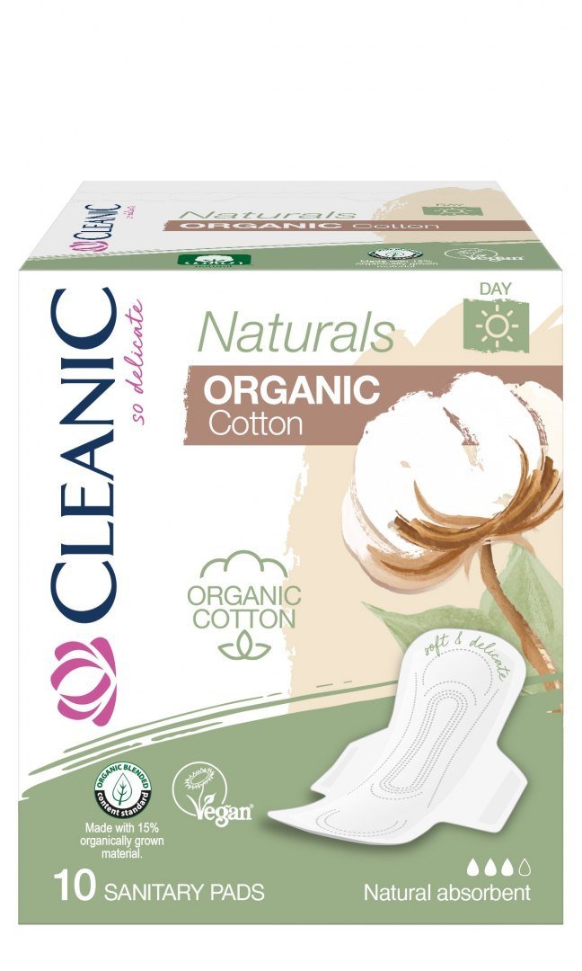 Cleanic Naturals Organic Cotton Day - Podpaski higieniczne 10szt