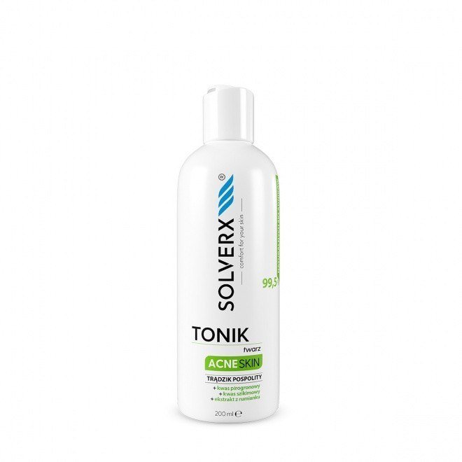 Solverx Acne Skin Tonik do twarzy przeciwtrądzikowy 200ml