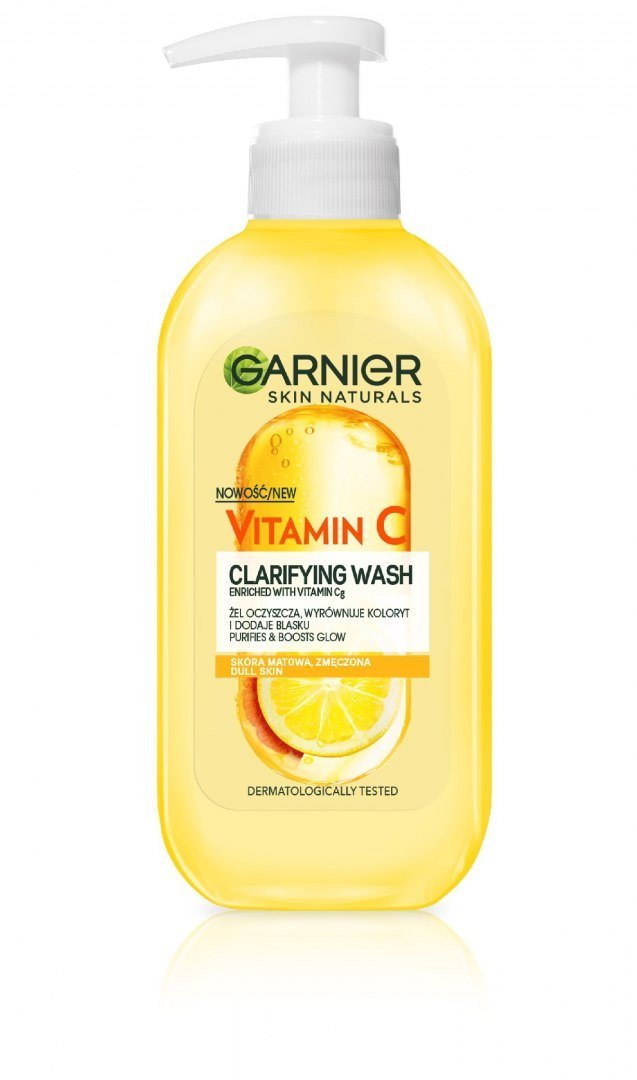 Garnier Skin Naturals Vitamin C Żel oczyszczający Witamina Cg i Cytrus do skóry matowej i zmęczonej 200ml