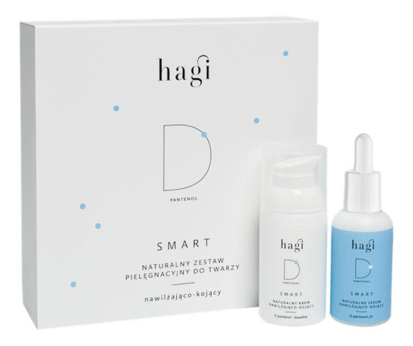Hagi Smart D - Naturalny zestaw pielęgnacyjny do twarzy Nawilżająco-kojący 2x30ml