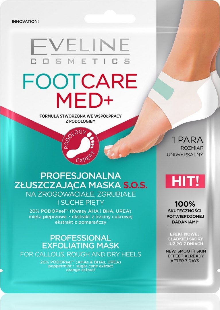 Eveline Foot Care Med Profesjonalna złuszczająca maska SOS