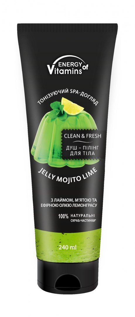 ENERGY OF VITAMINS ENERGY OF VITAMINS Peeling-żel do ciała Jelly Mojito Lime 240ml