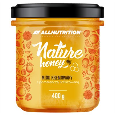 ALLNUTRITION Miód kremowany z pomarańczą 400g