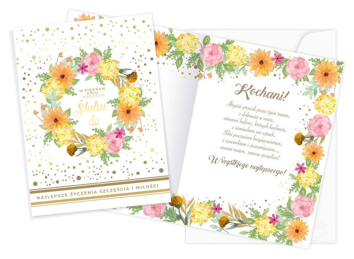 Karnet V-044 Ślub - Kukartka