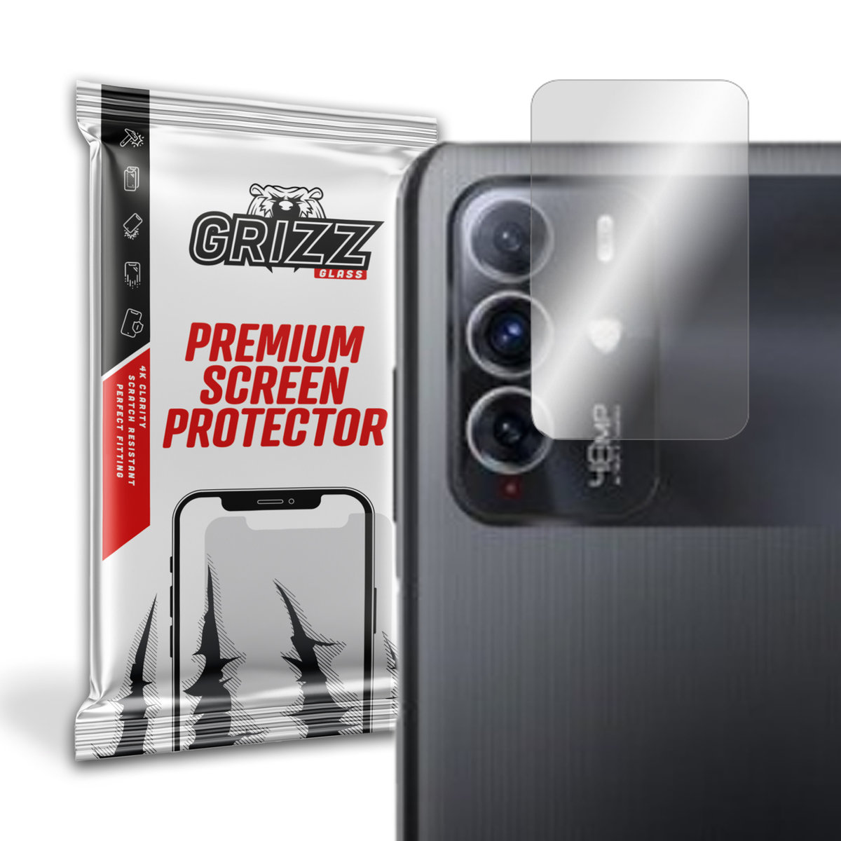 Grizzglass Hybridglass Camera Szkło Hybrydowe Na Obiektyw Do Zte Voyage 30 Pro