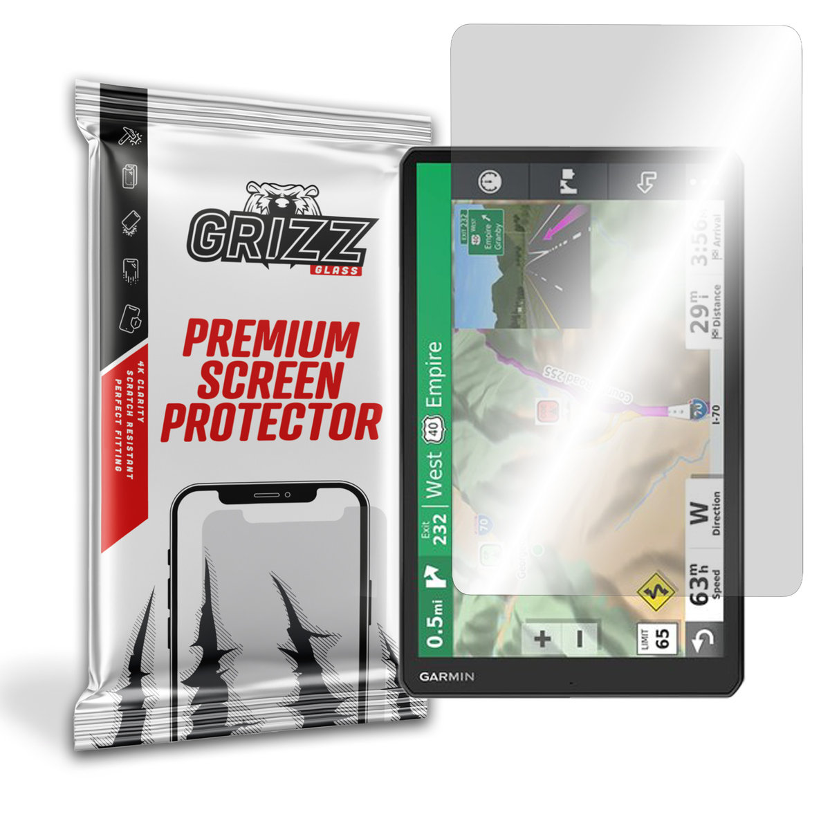 Grizzglass Hybridglass Szkło Hybrydowe Do Garmin Camper 1090 Mt-D