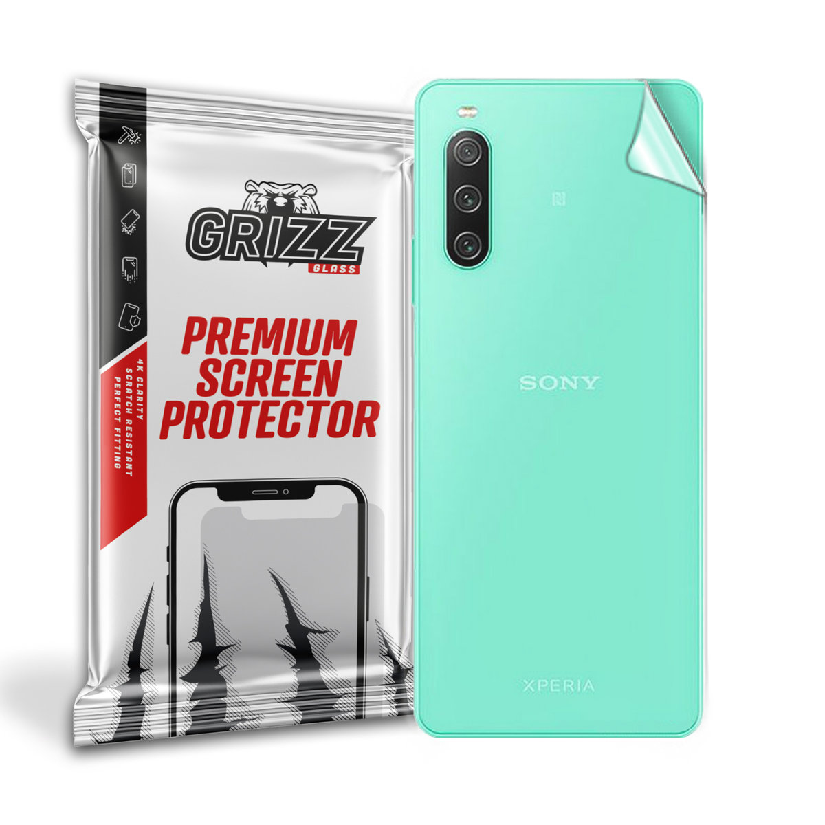 Grizzglass Satinskin Folia Na Tył Do Sony Xperia 10 Iv