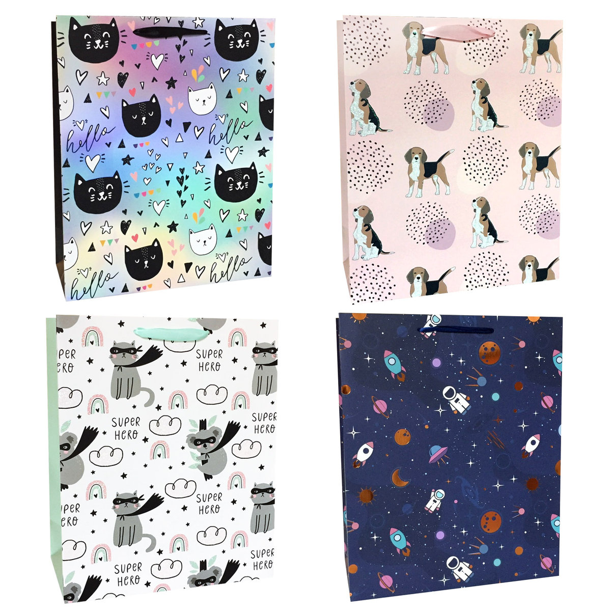 torba prezentowa 26x32 pies, kot koala