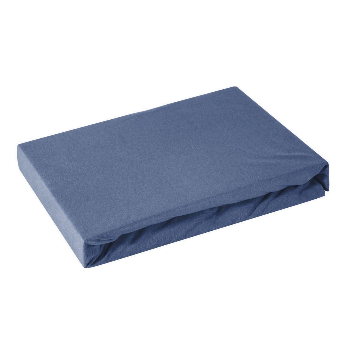 Prześcieradło satyna bawełniana DINA, EUROFIRANY, granatowe, 220x210 cm