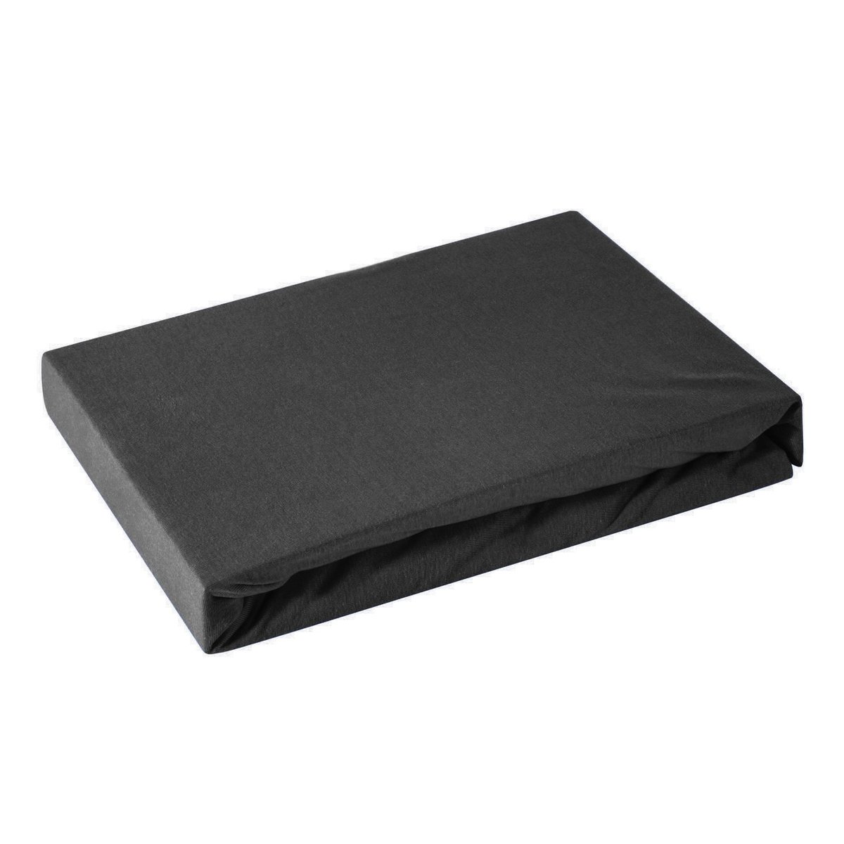 Prześcieradło satyna bawełniana DINA, EUROFIRANY, czarne, 180x210 cm