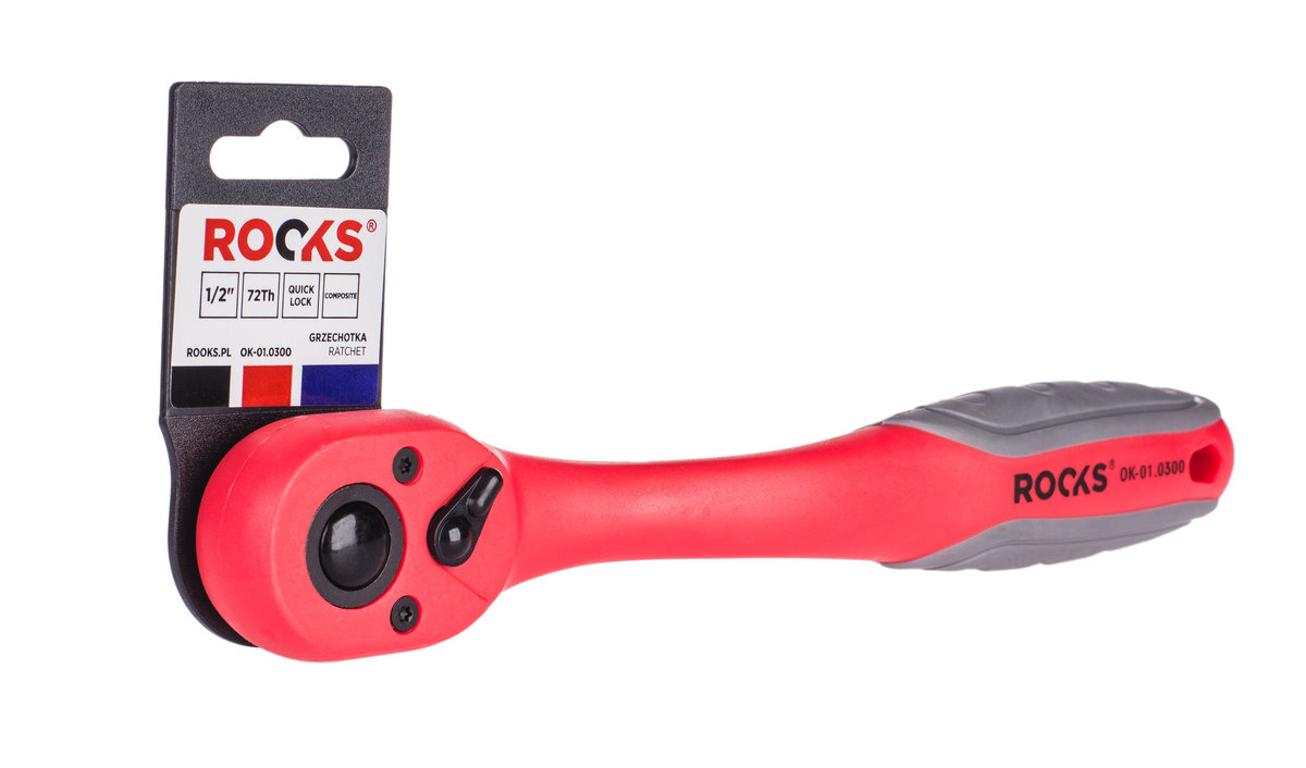 Rooks grzechotka wygięta ultralekka 1/2 72 zęby OK-01.0300