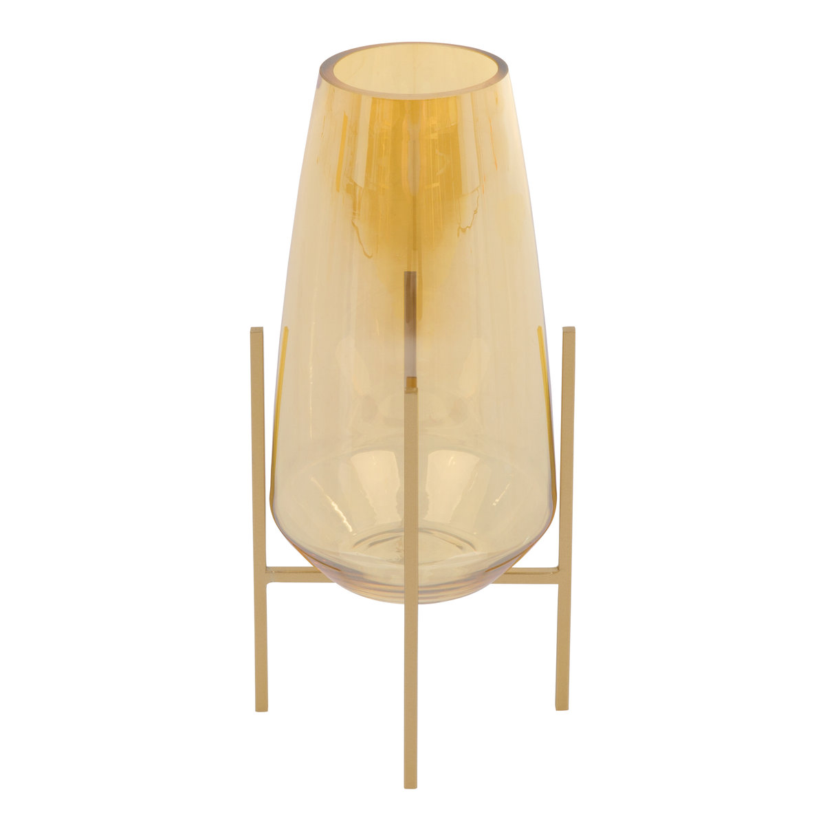 Lampion / Świecznik Gold 12,2 x 12,2 x 25,8 cm MY HOME