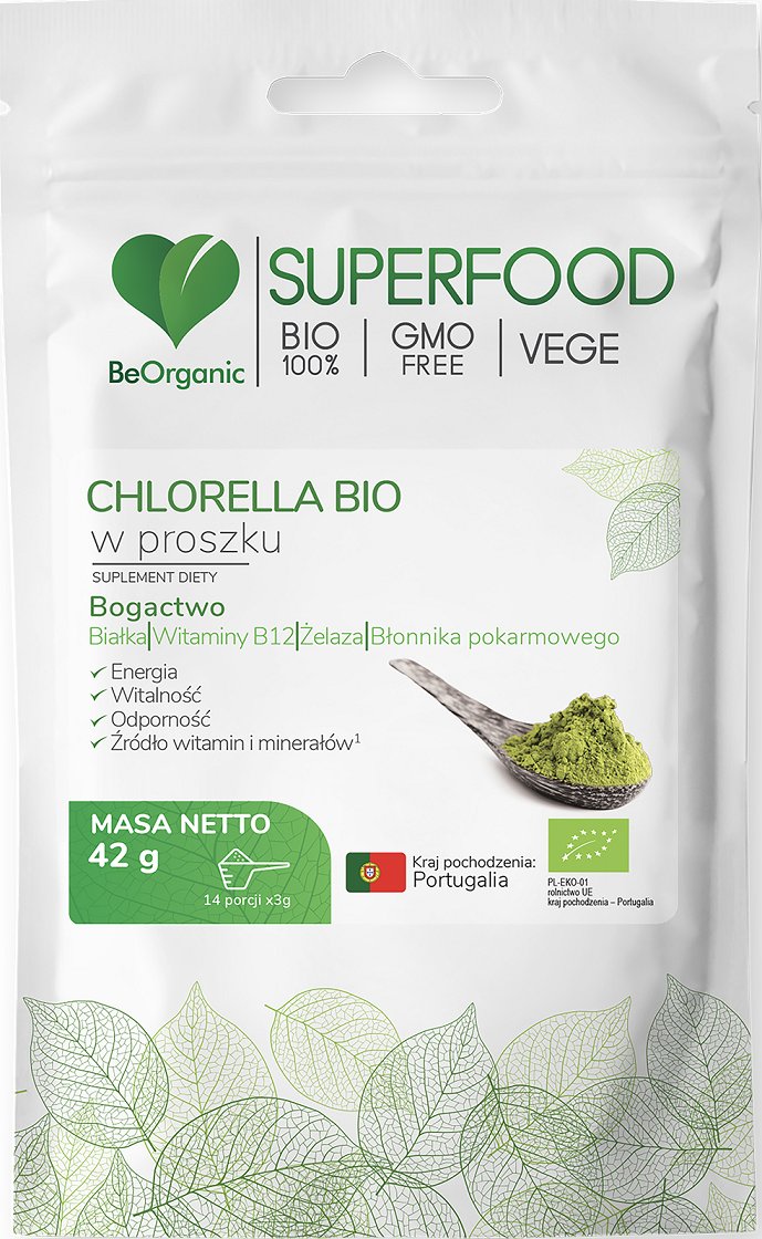 Be Organic - Bio Superfood Chlorella w proszku