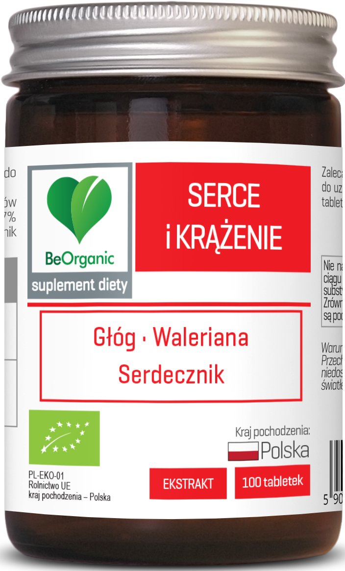 Serce i Krążenie BIO 500 mg x 100 tabletek BEORGANIC ALINESS