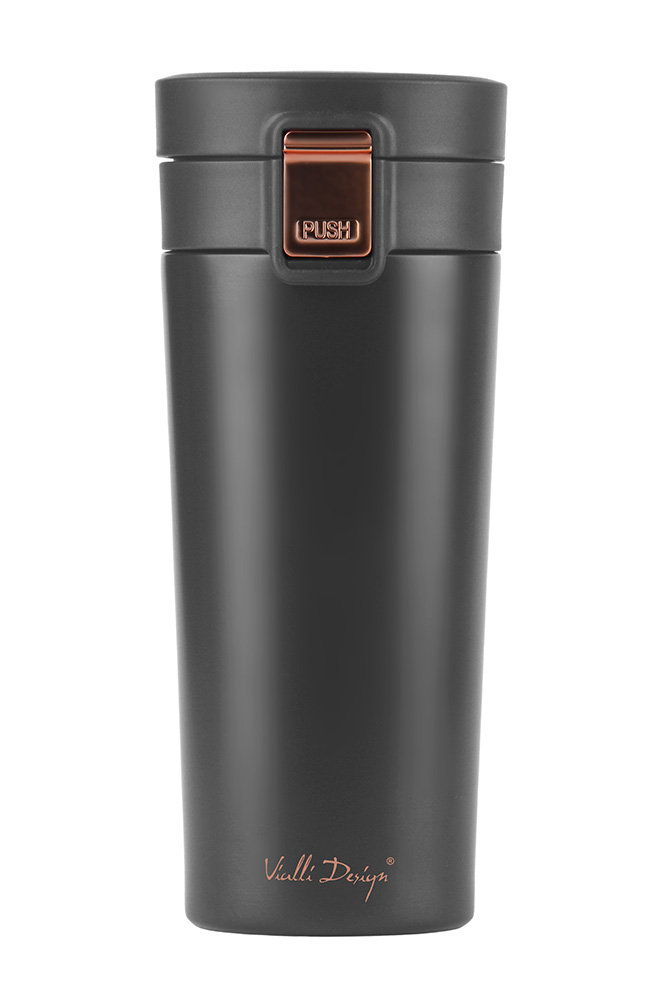 Vialli Design Vialli Design Kubek termiczny w kolorze czarnym - 400 ml